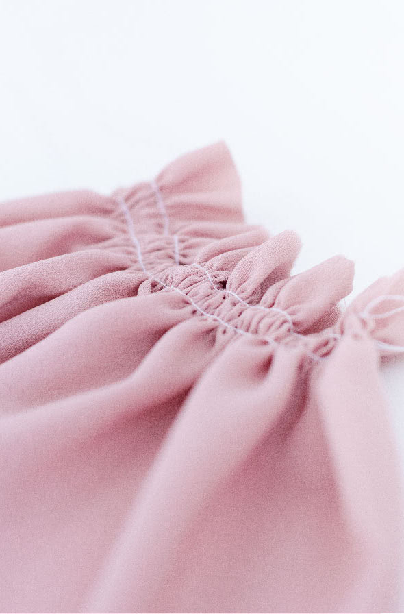 Stitching gathers