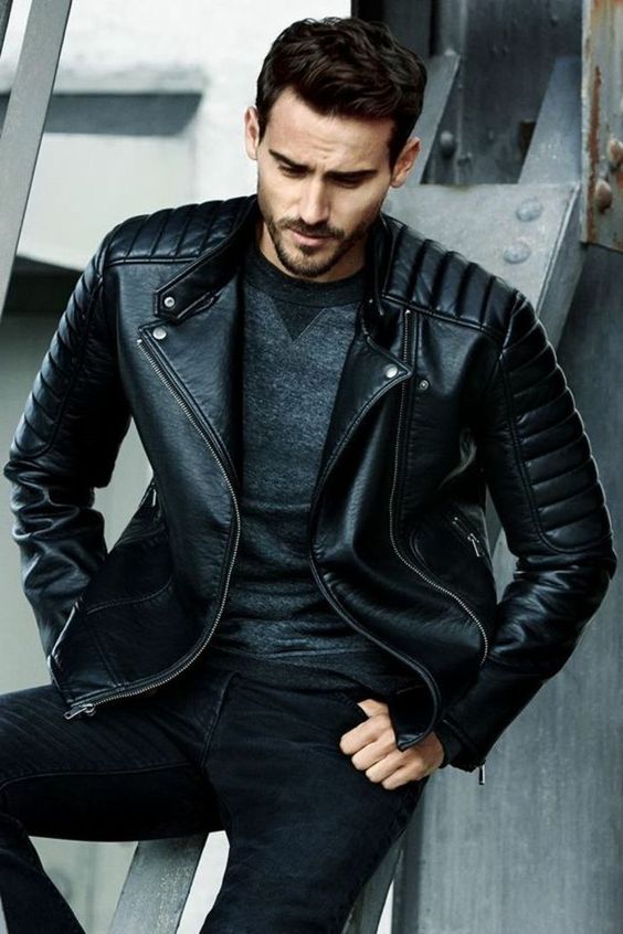 Men's leather jacket